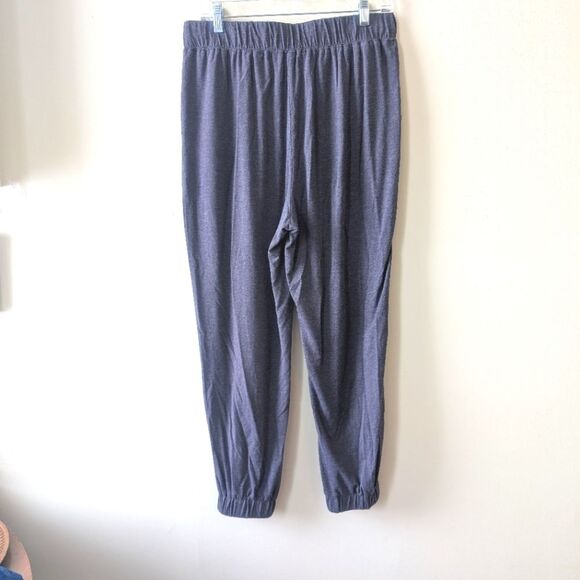 Fabletics RestoreKnit High Rise Tapered Lounge Jogger Pant Pewter Gray L - Picture 4 of 6